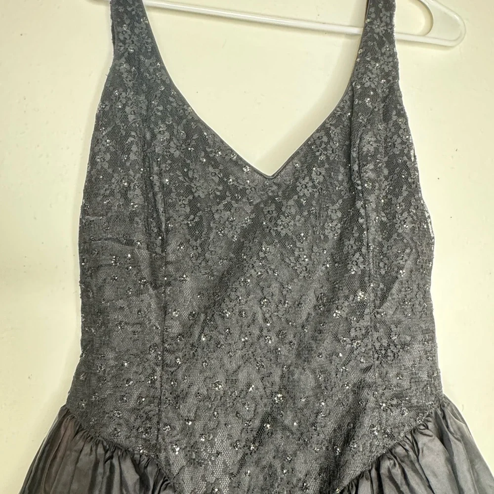 Gunne Sax Black Midi Dress - Picture 3 of 5